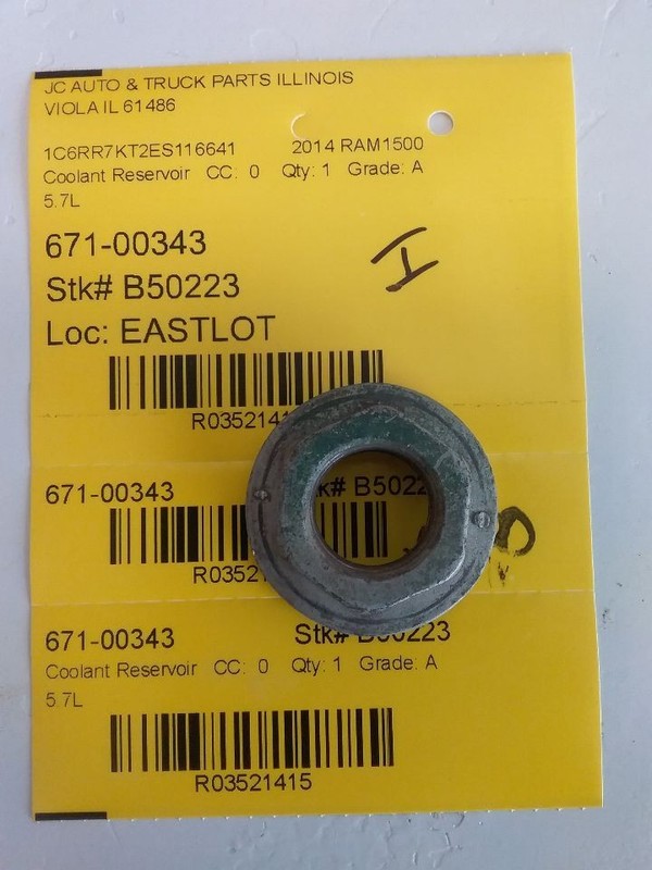 Coolant Reservoir Classic Style 5 Lug Wheel Fits 09-23 DODGE 1500 PICKUP 3521415