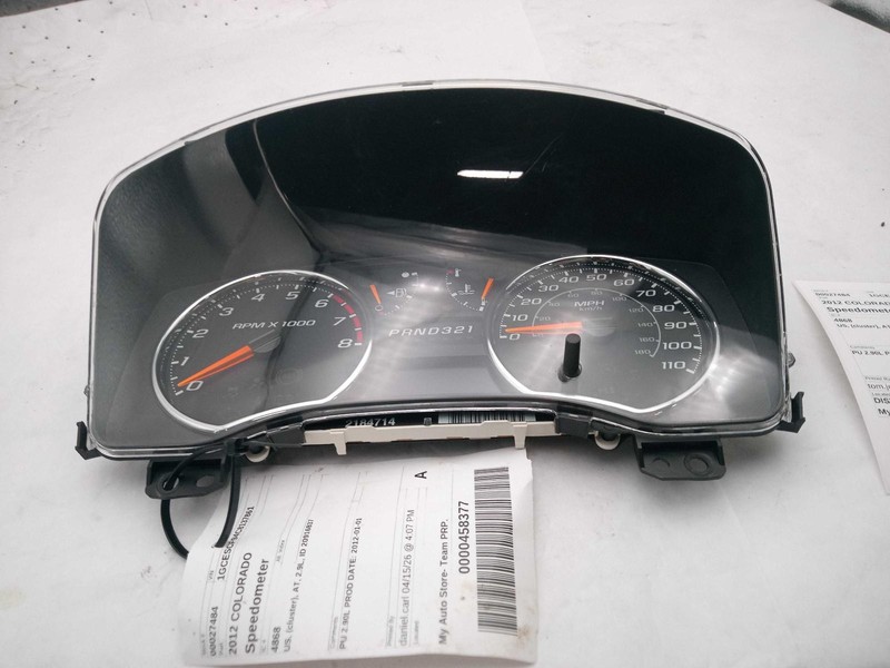 2012 Chevrolet Colorado Speedometer Gauge OEM Black 147K Miles NJ25-27484
