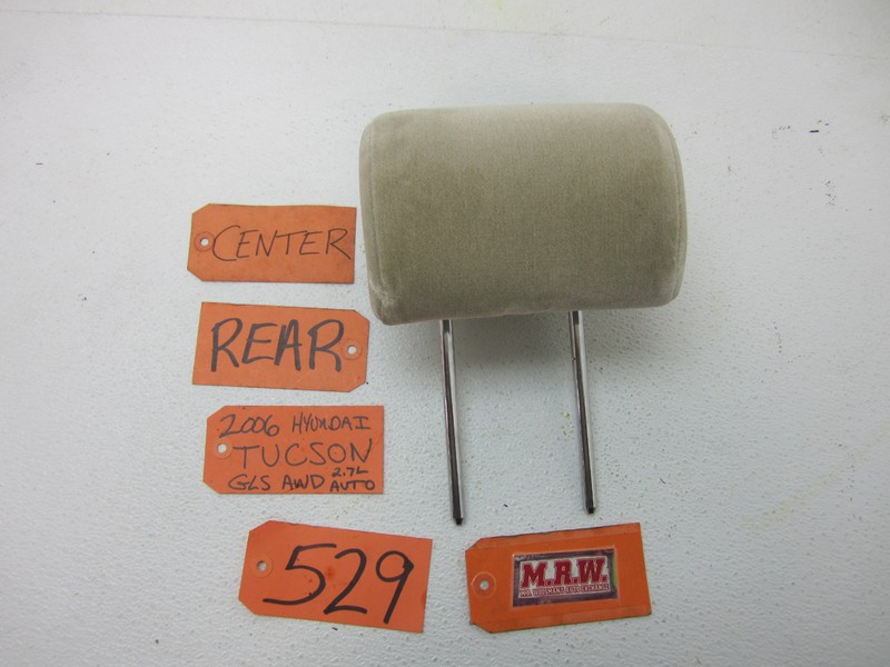 FITS 05 06 07 08 09 TUCSON REAR BACK CENTER MIDDLE SEAT HEAD REST TAN CLOTH