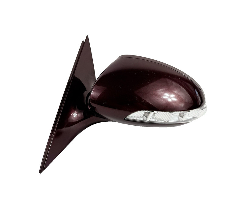 07-09 Mercedes W221 S550 S600 Front Left Side Mirror Rear View Barolo red metall