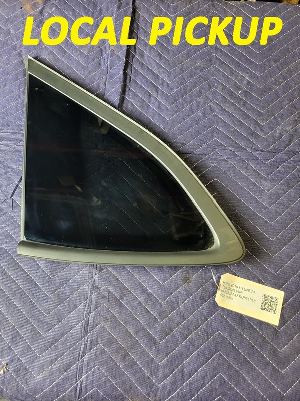 Used Oem Hyundai Left Driver Rear Quarter Window Glass for 2016-2021 Tucson