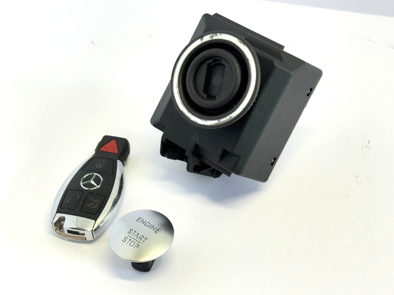 ✅2012-2016 Mercedes-Benz SLK250 IGNITION STARTER SWITCH MODULE BUTTON w/ KEY OEM
