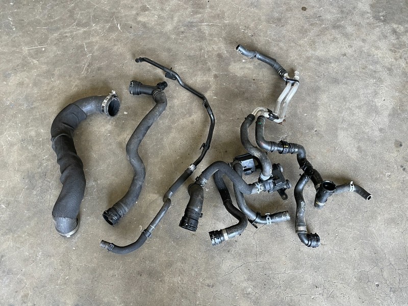 2020-2024 Audi A5 Sportback Radiator Coolant Hose Tube Pipe Set 2.0L 1556 OEM
