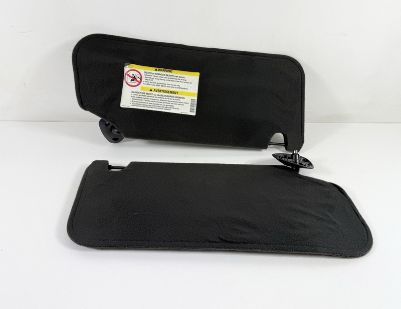 1995-2005 Chevy S10 Blazer Sun Visors Left & Right Pair Set Charcoal Gray OEM
