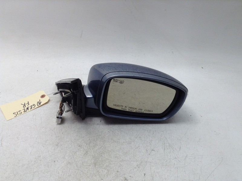 09-14 HYUNDAI GENESIS FRONT RIGHT PASSENGER DOOR SIDE VIEW MIRROR BLUE OEM