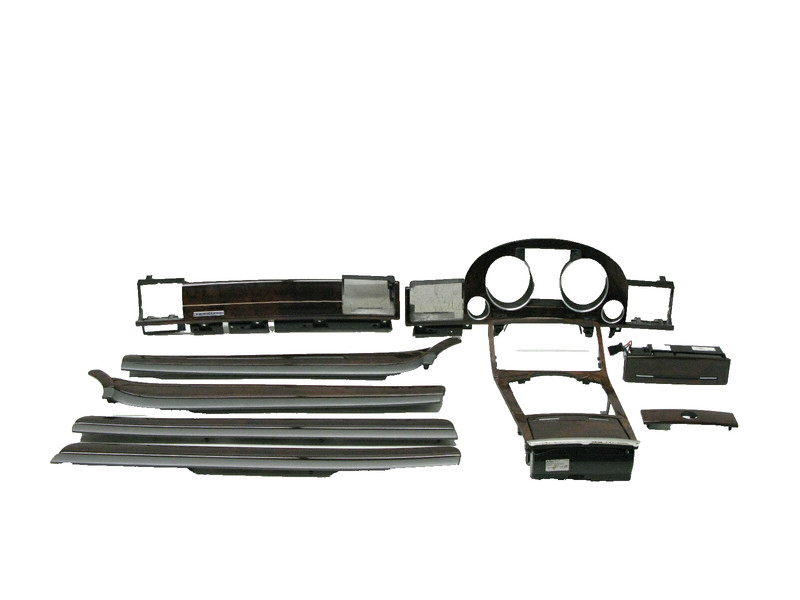 03-10 AUDI D3 A8L DASHBOARD PANEL WOOD DOOR TRIM COVER MOLDING SET OEM 110320A