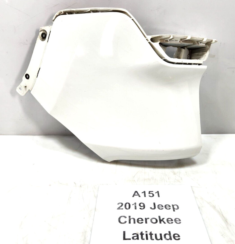 ✅ 14-21 OEM Jeep Cherokee Latitude Rear Right Bumper Upper Fascia Cover White