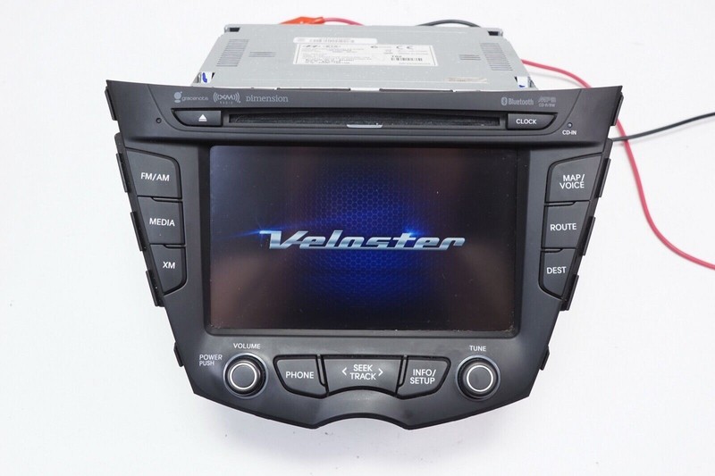 HYUNDAI VELOSTER Navigation Radio Display Unit AM-FM Tuner CD DVD OEM 2014 2015
