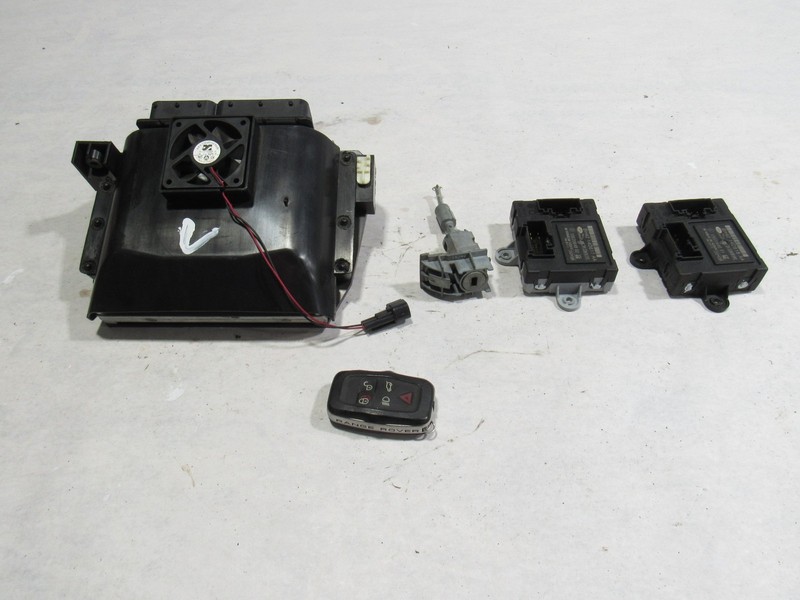 10-12 Land Range Rover HSE L322 2012 5.0L Engine Key Cylinder Door Module Set ;O