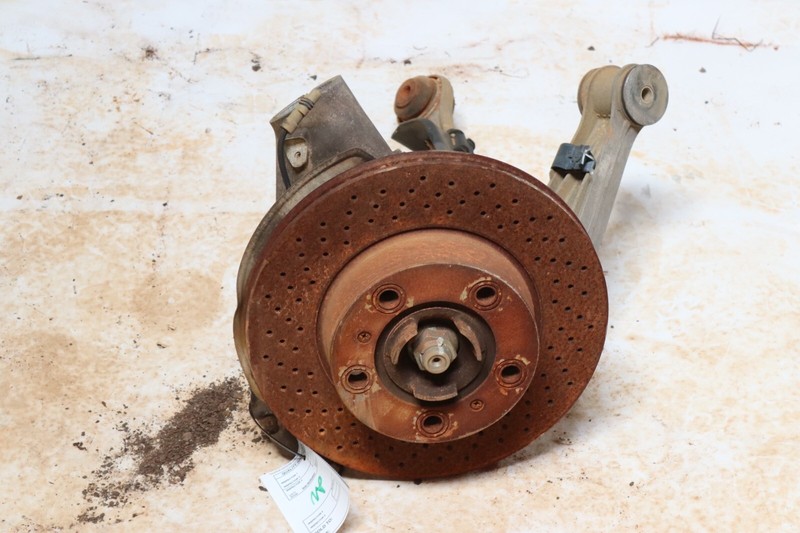 2006-2012 PORSCHE CAYMAN FRONT LEFT SPINDLE KNUCKLE HUB W/ CONTROL ARMS OEM