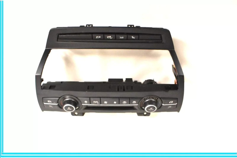 07-10 BMW X5 E70 AC Heater Temperature Climate Control Switch Panel W/ Bezel OEM