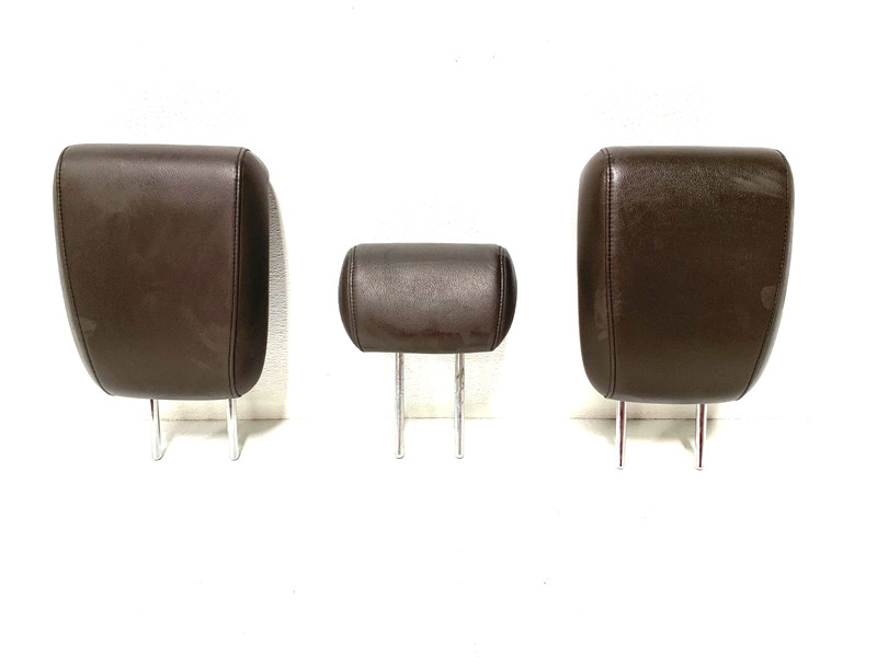 2011-2013 HONDA ODYSSEY HEADRESTS 3RD ROW SET OF 3 LEATHER DARK GRAY OEM #A0.28