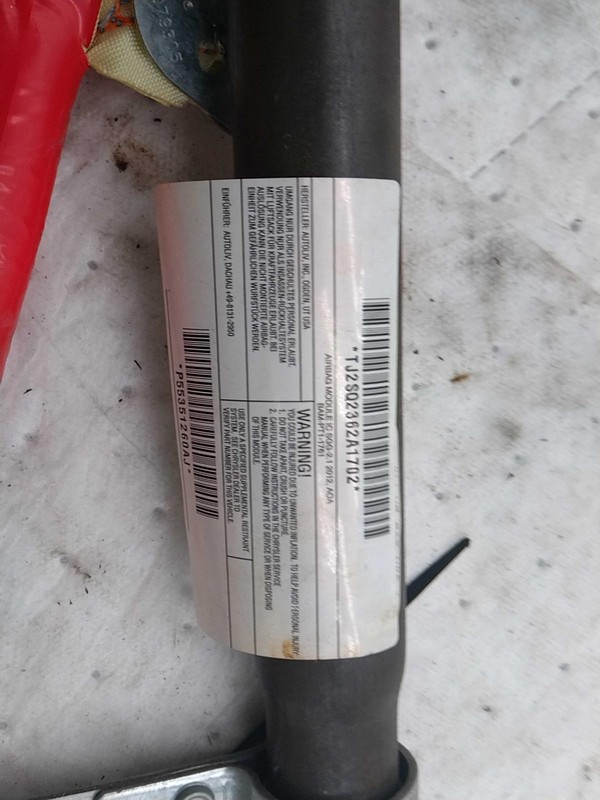 2013 Chrysler 200 Curtain Air Bag Right Grey OEM 106K Miles NJ25-23908-605939