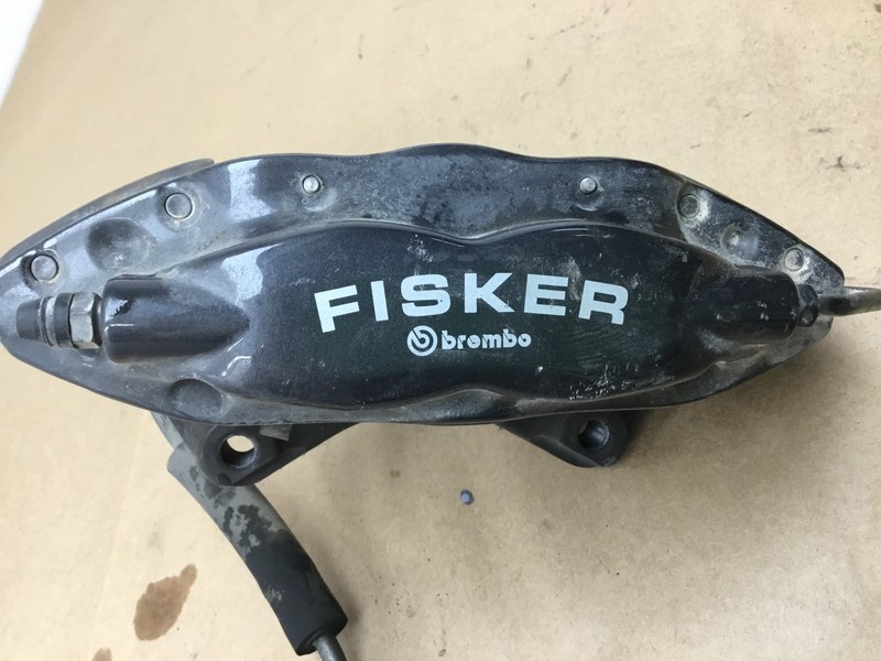11-12 Fisker Karma 2012 Rear Right Passenger Brake Caliper Brembo Black ;:Y