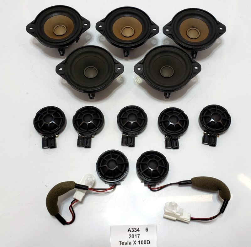 ✅ 2012-2020 OEM Tesla Model S X Front Rear Left Right Audio Speaker SET Of 12