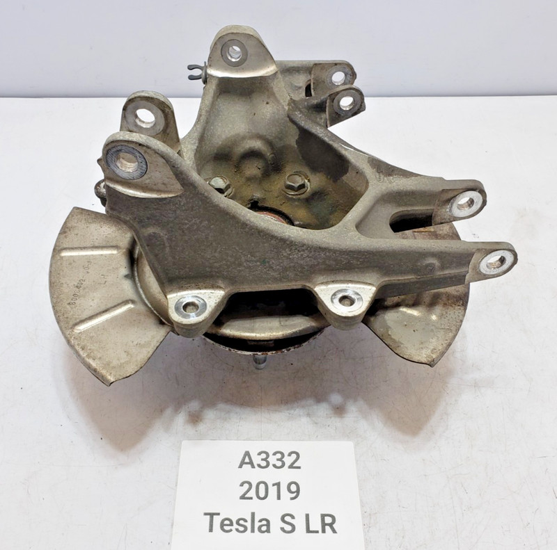 ✅ 12-20 OEM Tesla Model S Rear Left Driver Spindle Knuckle Hub W/ Dust Shield