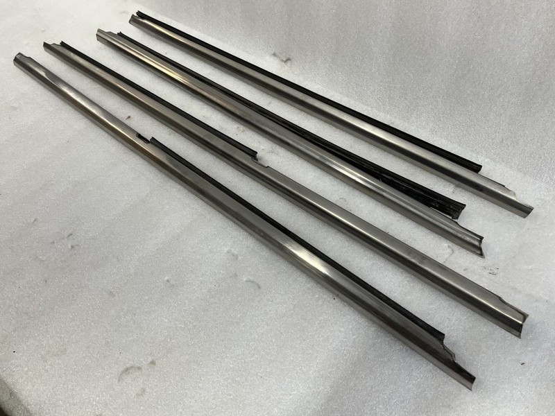 1979 1980 1981 HONDA ACCORD SEDAN FRONT REAR DOOR WINDOW MOLDINGS CHROME TRIMS