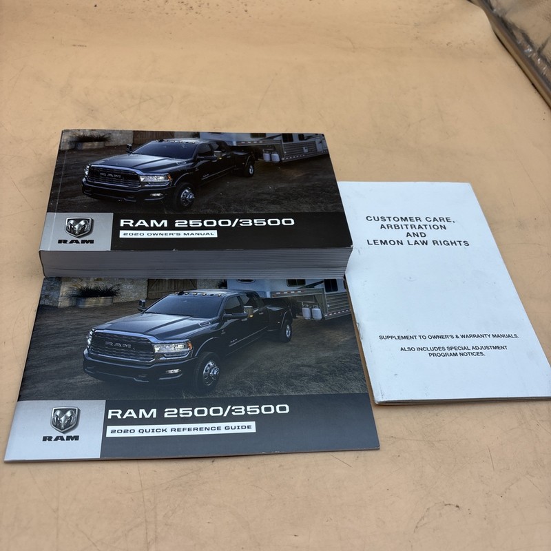 2020 Dodge Ram 2500 3500 Owners Manual Quick Reference Guide Case Included