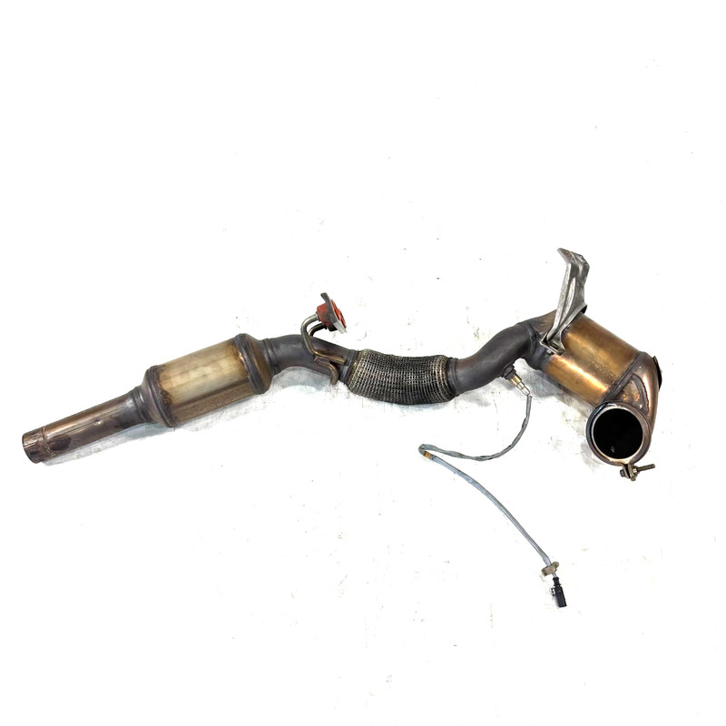 📌 2015 - 2016 AUDI A3 1.8L L4 EXHAUST SYSTEM UNDERBODY DOWN PIPE TUBE OEM