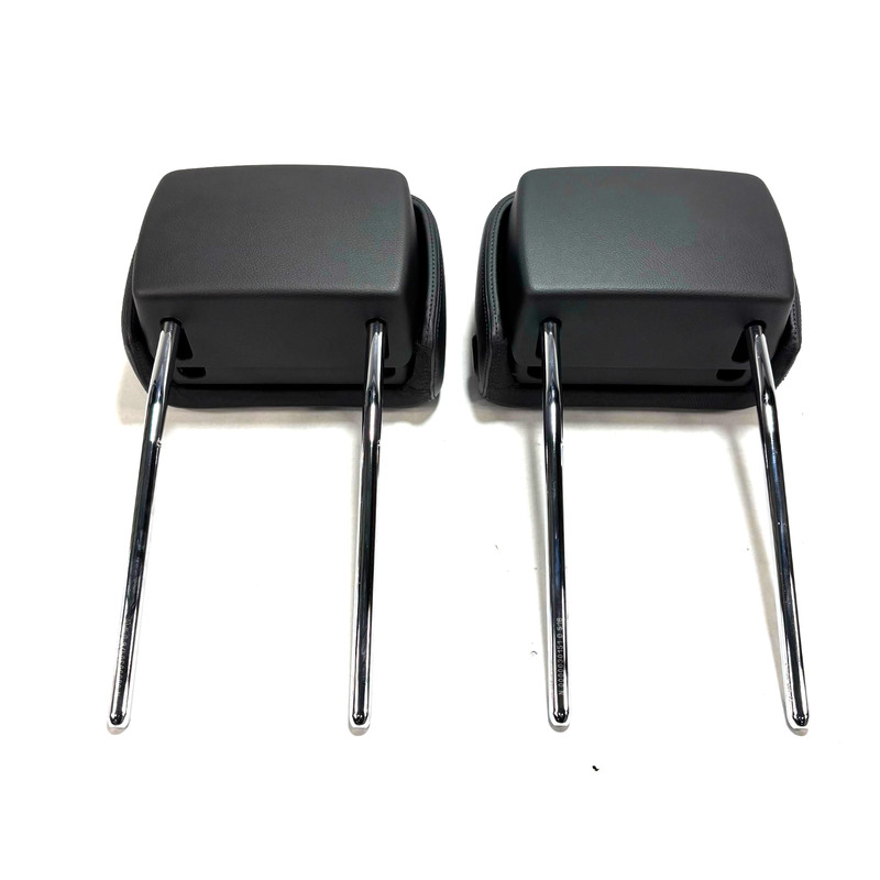 📌2015-2020 AUDI A3 FRONT SEAT HEADREST HEAD REST LEFT & RIGHT BLACK LEATHER OEM