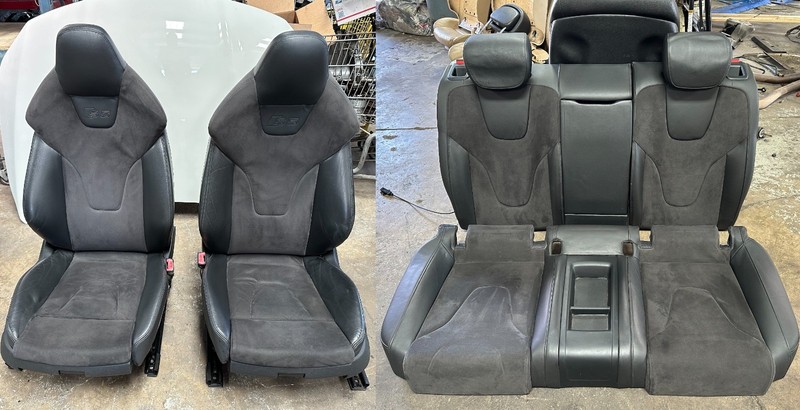 12-17 Audi A5 S5 Coupe FULL SPORT SEAT SET FRONT AND REAR Alcantara Leather OEM