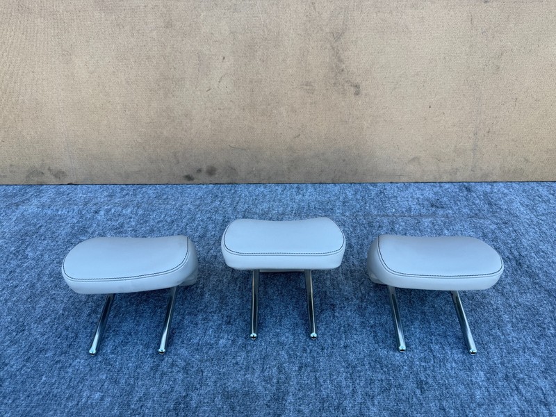GENESIS G70 2019-2025 OEM REAR LEFT RIGHT MIDDLE SEAT HEADREST SET (GRAY)