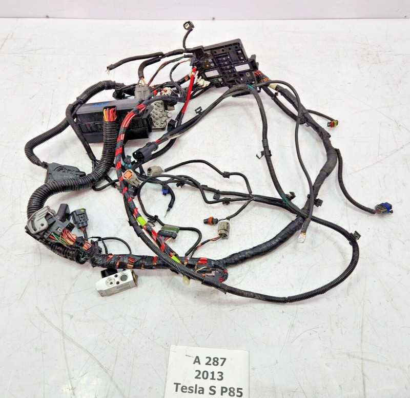 ✅ 12-16 OEM Tesla Model S Power Steering Wiring Harness Solenoid W/ Fuse Box