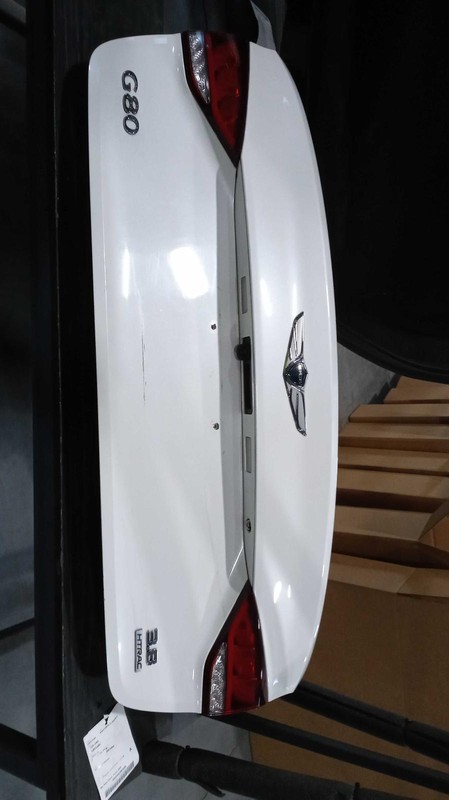 2020 Genesis G80 Deck Lid Trunk Lid White OEM 673228 60K Miles