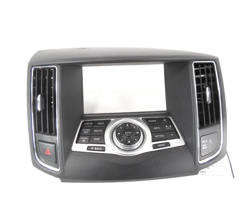 2009 09 Nissan Maxima Navigation Control Panel W/ Trim Surround & Vents OEM