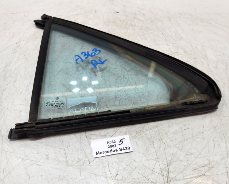 ✅ 2000-2004 OEM Mercedes W220 S430 Rear Left Driver Door Quarter Glass NOTE*
