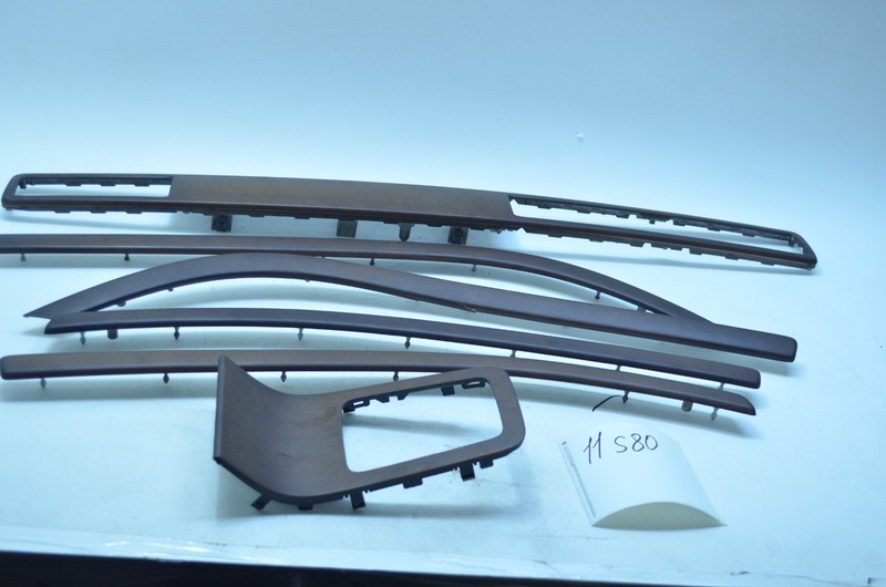 07-11 VOLVO S80 INTERIOR TRIM SET OF 6 ITEMS OEM
