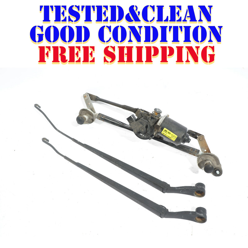 2006-2011 HYUNDAI ACCENT WINDSHIELD WIPER MOTOR & WIPER ARMSET OF 3 OEM