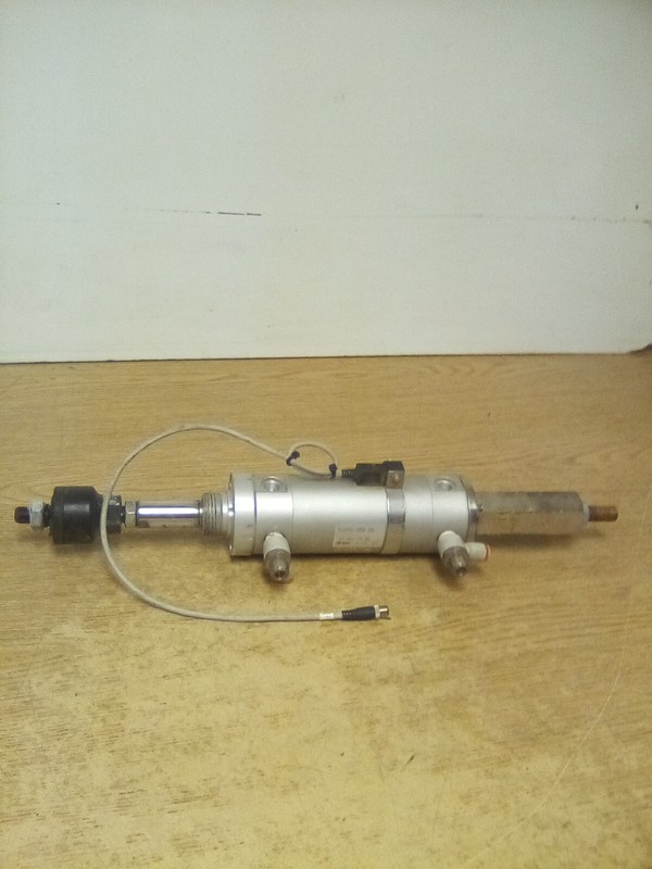 SMC NCDGNN50-0200B-XC8 Round Body Pneumatic Cylinder W/ SMC NJ08