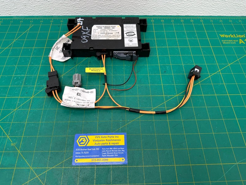09-15 JAGUAR XF XFR X250 BLUETOOTH RADIO CONTROL MODULE W/ CABLE OEM