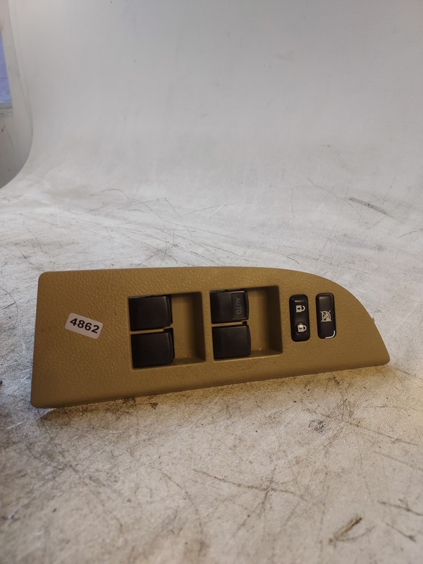 2008-13 TOYOTA HIGHLANDER MASTER DRIVER LEFT POWER WINDOW SWITCH SAND TAN E5A26