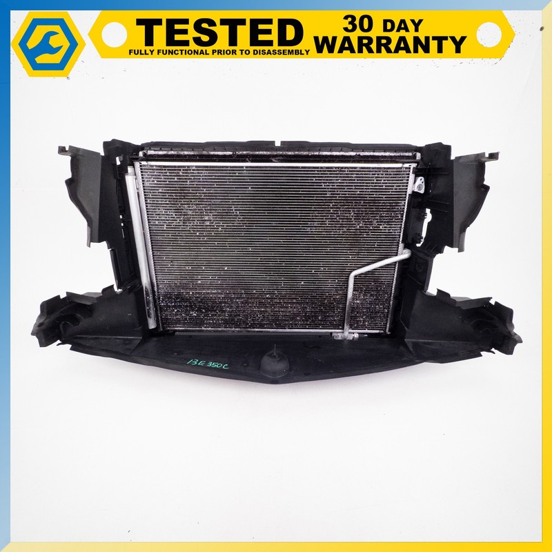 10-18 Mercedes E350 CLS550 ENGINE COOLING RADIATOR / A/C CONDENSER / FAN OEM