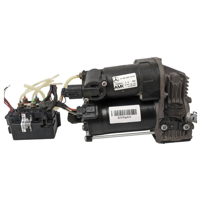 06-12 MERCEDES X164 GL450 AIRMATIC AIR SUSPENSION COMPRESSOR PUMP W/ VALVE ASSY