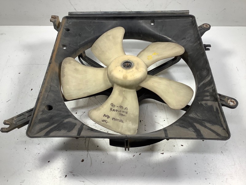 90-93 Honda Accord Radiator Fan Assembly ND Motor OEM