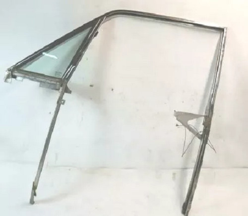 1994 Bentley Turbo R Front Left Driver Side Door Window Glass Frame OEM