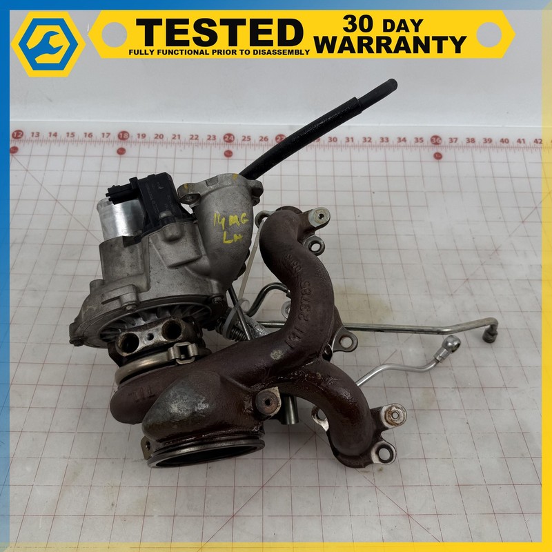 14-17 MASERATI GHIBLI 3.0L F160 LEFT TURBOCHARGER TURBO CHARGER MANIFOLD OEM