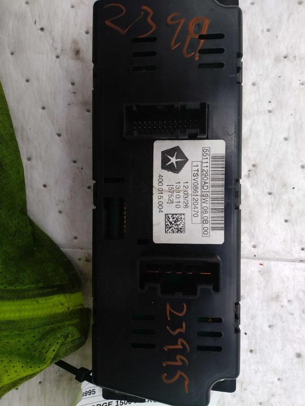 Used A/C Selector Switch fits: 2012 Ram Dodge 1500 pickup w/o dual zone control