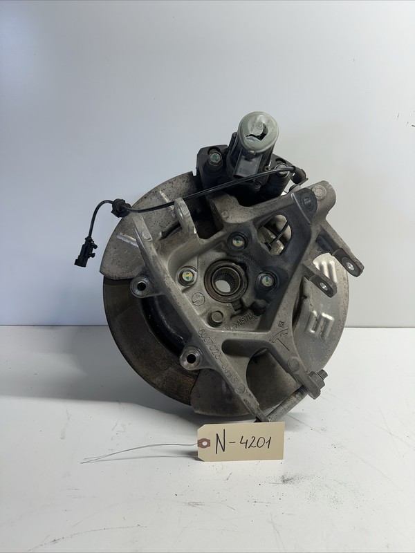 12-16 TESLA S REAR LEFT SPINDLE KNUCKLE W/rotor And Caliper 6007023-00 4201 S12