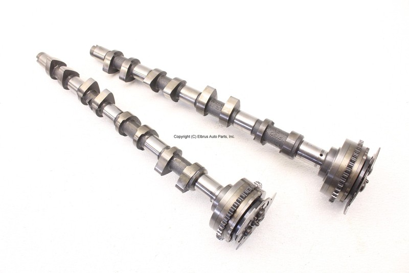 JAGUAR XFR XF 10-15 LEFT ENGINE CYLINDER HEAD EXHAUST INTAKE CAMSHAFTS 8MM PITCH