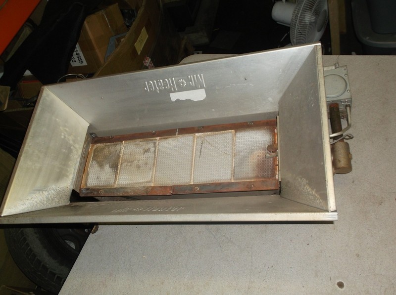 Mr Heater MH40LP Radiant Shop Garage Heater Infrared, Broken Elements