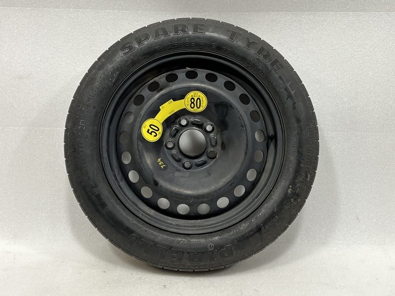 2007-2013 VOLVO C30 COMPACT SPARE WHEEL 125 85 16 RIM AND PIRELLI TIRE 95% TREAD