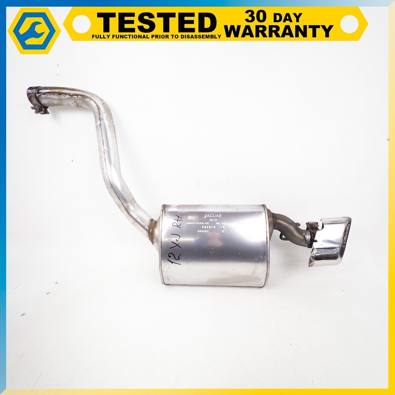 10-19 JAGUAR XJ 5.0L REAR RIGHT PASSENGER SIDE EXHAUST SILENCER MUFFLER PIPE OEM