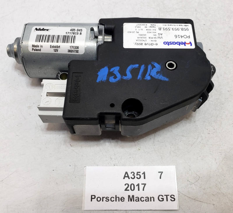 ✅2015-2025 OEM Porsche Macan GTS 95B Rear Panoramic Sunroof Glass Motor 34k