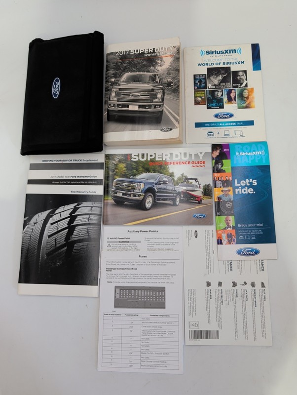 2017 FORD SUPER DUTY OWNERS MANUAL F250 F350 F450 F550 DIESEL GAS 4WD 2WD PICKUP