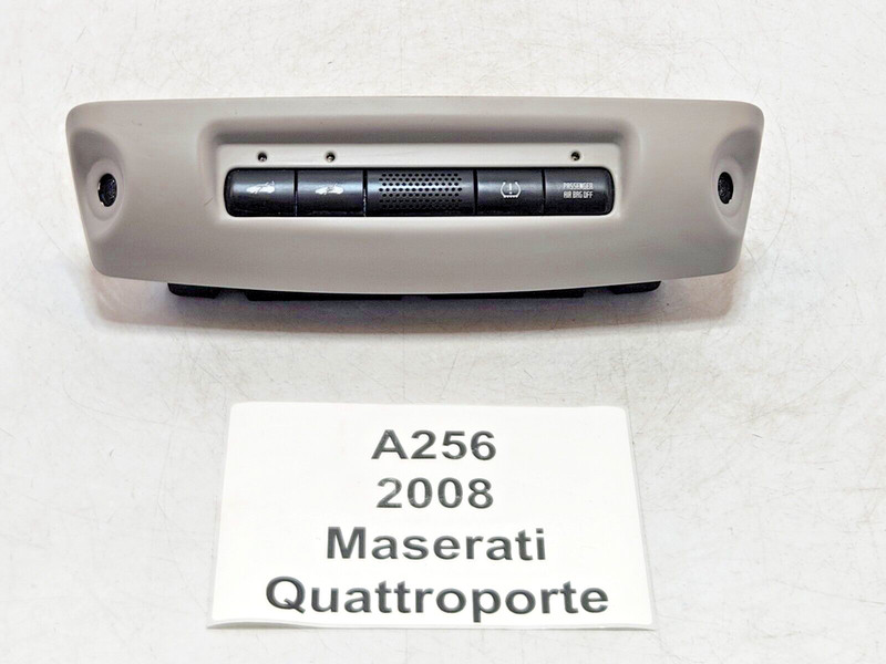 ✅ 03-08 OEM Maserati Quattroporte GranTurismo Overhead Console Trim Switch Gray