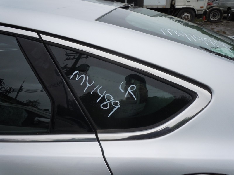 2013-2020 Ford Fusion Rear Quarter Window Glass Driver Left OEM Chrome Trim